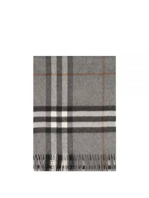 Giant Check Cashmere Scarf Grey - BURBERRY - BALAAN 2