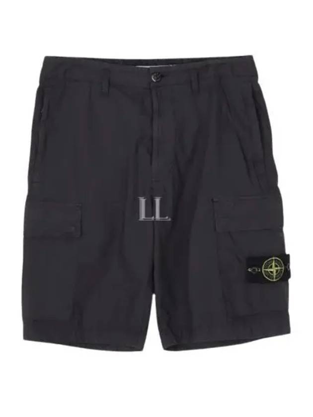 Light Stretch Cotton Bermuda Shorts Dark Grey - STONE ISLAND - BALAAN 2