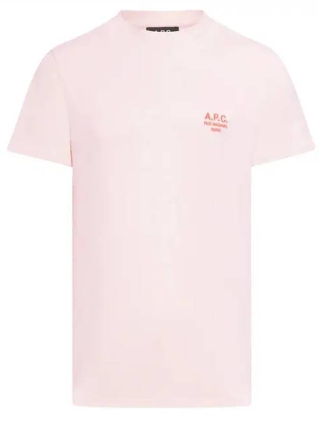 Denise Embroidered Logo Short Sleeve T-shirt Pink - A.P.C. - BALAAN 2