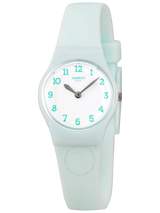 Swatch Greenbelle White Dial White Plastic Ladies Watch LG129 - SWATCH - BALAAN 1