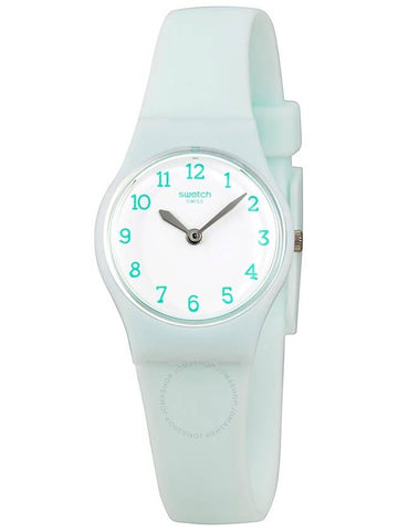 Swatch Greenbelle White Dial White Plastic Ladies Watch LG129 - SWATCH - BALAAN 1