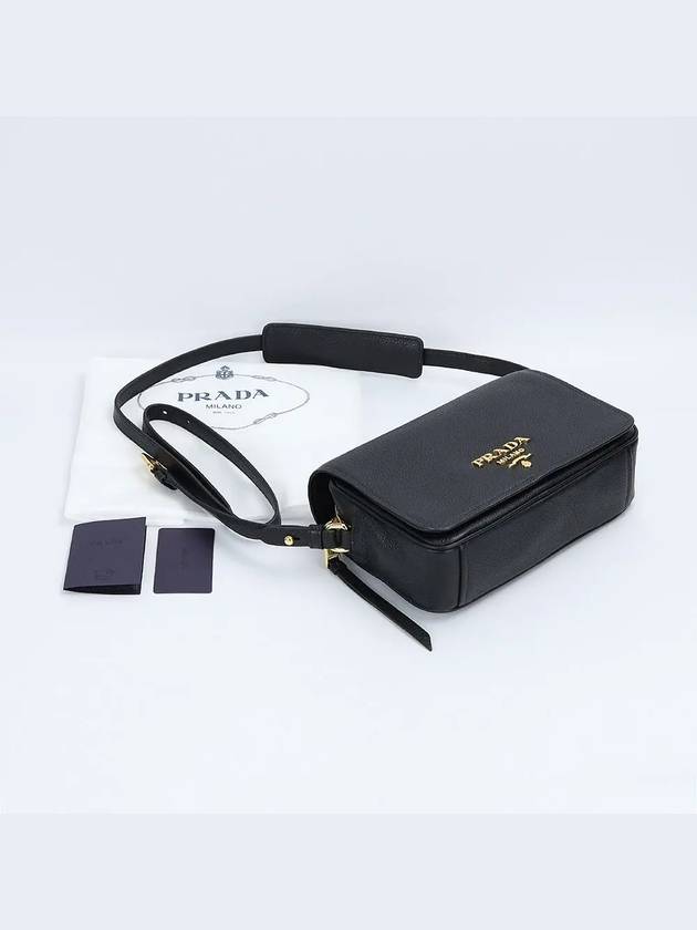 Vitello Phoenix Crossbody Bag Black - PRADA - BALAAN 7