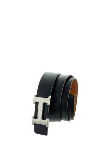 Vintage H reversible leather belt - HERMES - BALAAN 1