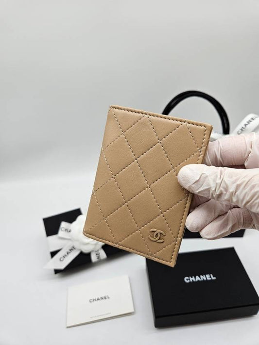 CC Logo Unisex Card Wallet Caramel Brown AP3822 - CHANEL - BALAAN 2