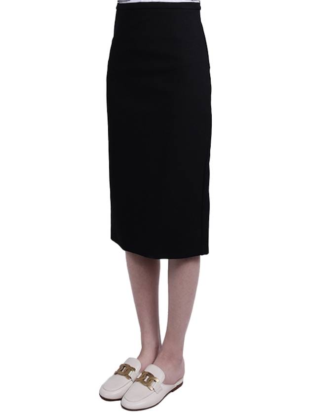 Felice Stretch Jersey Pencil Skirt Black - MAX MARA - BALAAN.