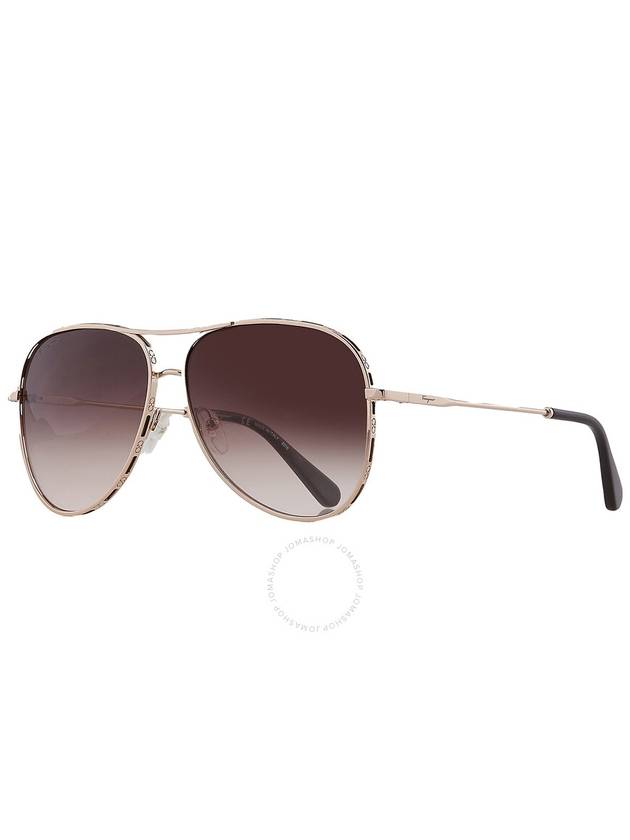 Eyewear Gradient Pilot Sunglasses Brown - SALVATORE FERRAGAMO - BALAAN 4