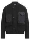 50 Fili Gum Lens Medium Zip-Up Jacket Black - CP COMPANY - BALAAN 2