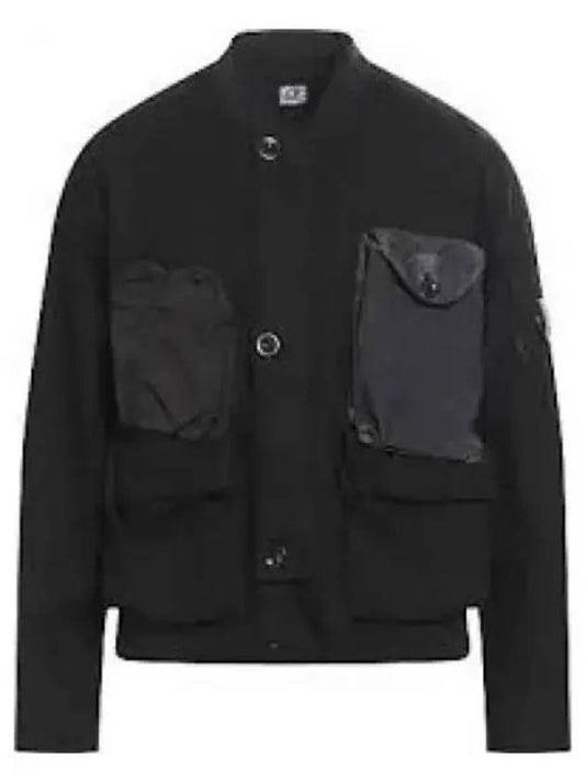 50 Fili Gum Lens Medium Zip-Up Jacket Black - CP COMPANY - BALAAN 2