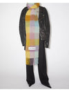 Check Mohair Muffler Violet Yellow - ACNE STUDIOS - BALAAN 9