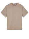 Micro Embroidered Logo Cotton Jersey Short Sleeve T-Shirt Dove Grey - STONE ISLAND - BALAAN 2