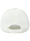 Embroidered Logo Drill Ball Cap White - MIU MIU - BALAAN 5