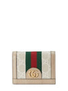 Ophidia GG Supreme Card Wallet Beige White - GUCCI - BALAAN 2