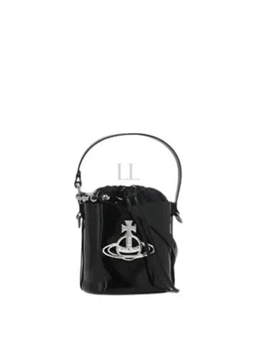 Daisy drawstring bucket bag black 4C030005WL008 inch 403 - VIVIENNE WESTWOOD - BALAAN 1