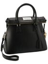 5AC Medium Tote Bag Black - MAISON MARGIELA - BALAAN.