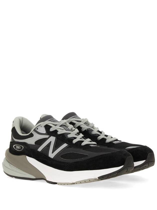 990v6 Low Top Sneakers Grey Black - NEW BALANCE - BALAAN 3