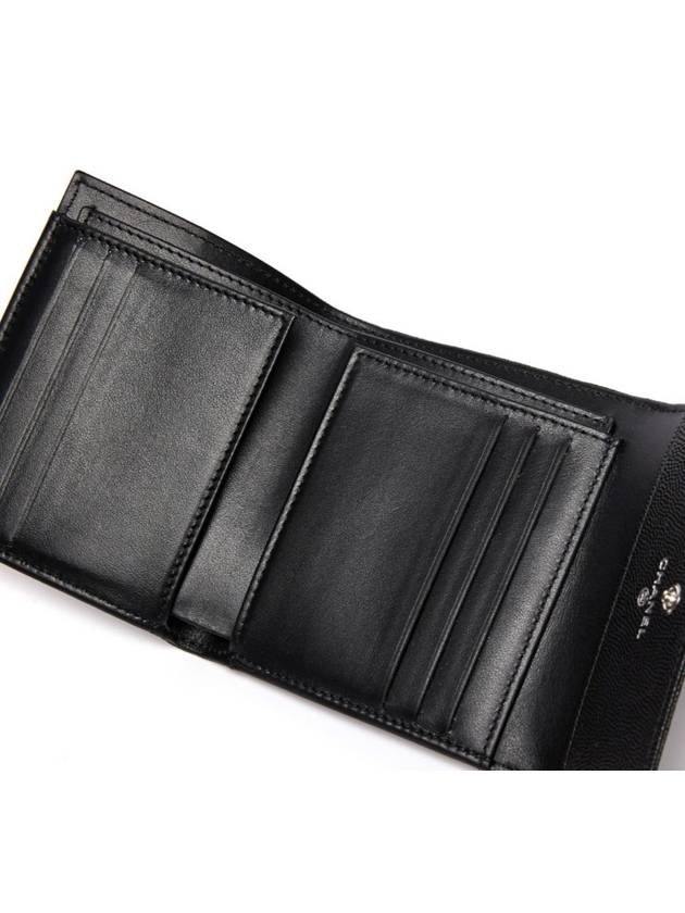 Boy  Small Flap Wallet Caviar Leather & Ruthenium Black - CHANEL - BALAAN 10