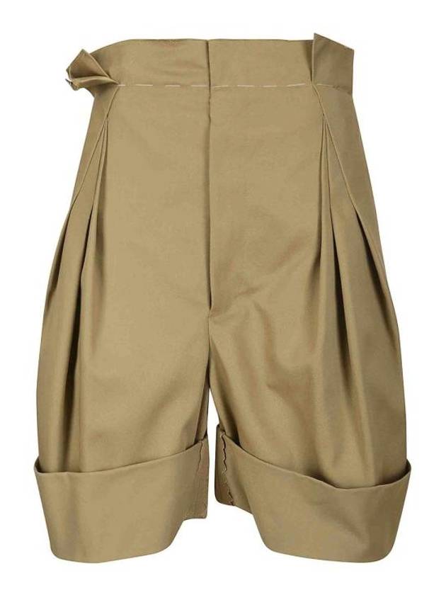 Baggy Fit Bermuda Shorts Beige - MAISON MARGIELA - BALAAN 2