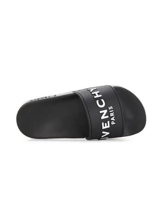 Logo Detail Slides Slippers Black - GIVENCHY - BALAAN 4