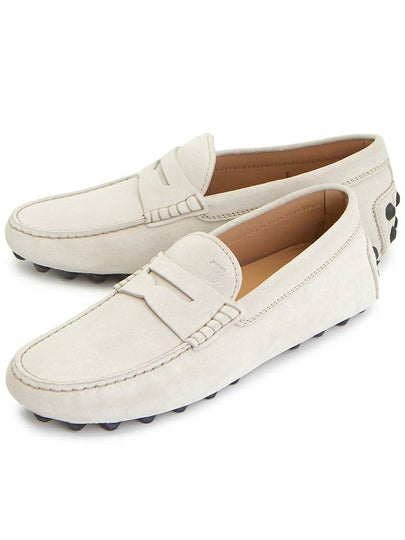 Gommino Bubble Suede Driving Shoes Ivory - TOD'S - BALAAN 2