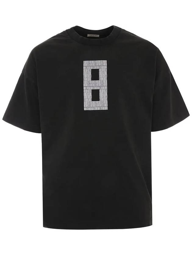 FG24FW50101558GWJ 001 8 Crew Neck Black Short Sleeve T Shirt - FEAR OF GOD - BALAAN 2