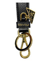 Saffiano Small Logo Charm Key Holder Black - PRADA - BALAAN 6