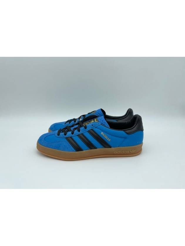 Gazelle Indoor Nylon Low Top Sneakers Bright Blue - ADIDAS - BALAAN 4