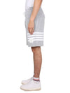 Seersucker Loopback 4-Bar Sweat Shorts Light Grey - THOM BROWNE - BALAAN 3