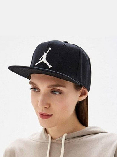 Jordan Pro Jumpman Embroidered Logo Snapback Black - NIKE - BALAAN 2