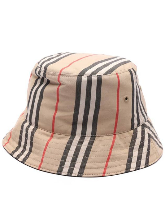 Embroidered Cotton Bucket Hat Beige - BURBERRY - BALAAN 2