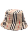 Embroidered Cotton Bucket Hat Beige - BURBERRY - BALAAN 3