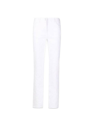 All Over 4G Jacquard Jeans White - GIVENCHY - BALAAN 1