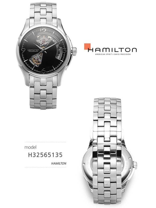 Jazzmaster Open Heart Automatic 40mm Metal Watch Silver - HAMILTON - BALAAN 5