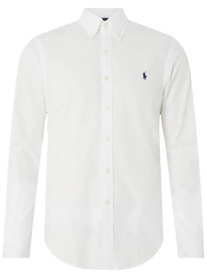 Men's Pony Slim Fit Long Sleeve Shirt White - POLO RALPH LAUREN - BALAAN 2