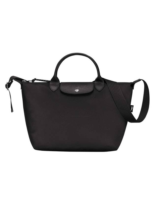 Le Pliage Energy Top Handle Shoulder Bag Black - LONGCHAMP - BALAAN.