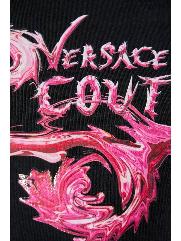 Versace Jeans Couture Printed Sweatshirt, Women's, Black - VERSACE - BALAAN 5