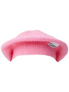 Soft Wool Beret Pink - GANNI - BALAAN 7