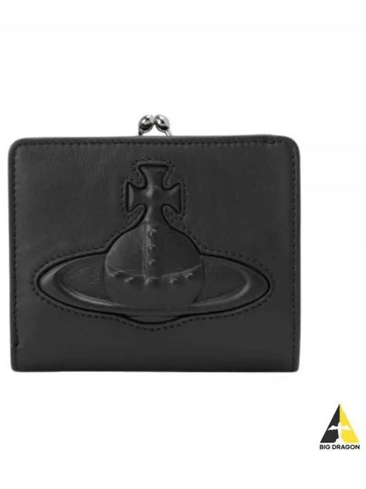 Smooth Leather Half Wallet Black - VIVIENNE WESTWOOD - BALAAN 2