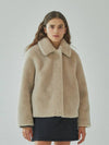 Reversible shearling simple jumper - PINBLACK - BALAAN 2