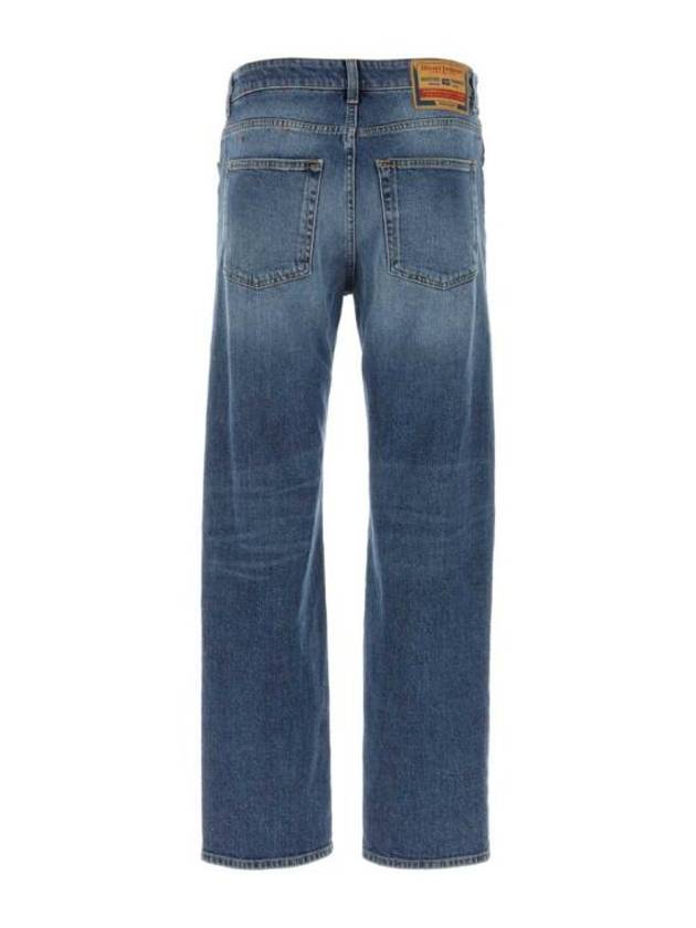 Women's D Arc Logo Buckle Denim Straight Jeans Blue - DIESEL - BALAAN 3