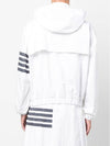 4 Bar Cotton Hooded Jacket White - THOM BROWNE - BALAAN 6