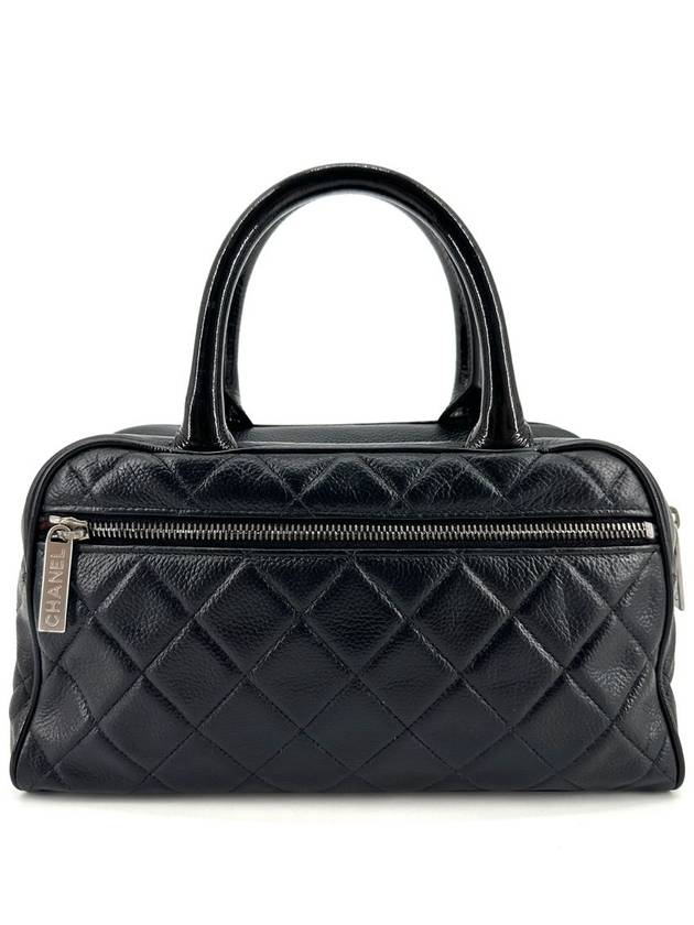 Caviar mini bowling bag tote Boston - CHANEL - BALAAN 4