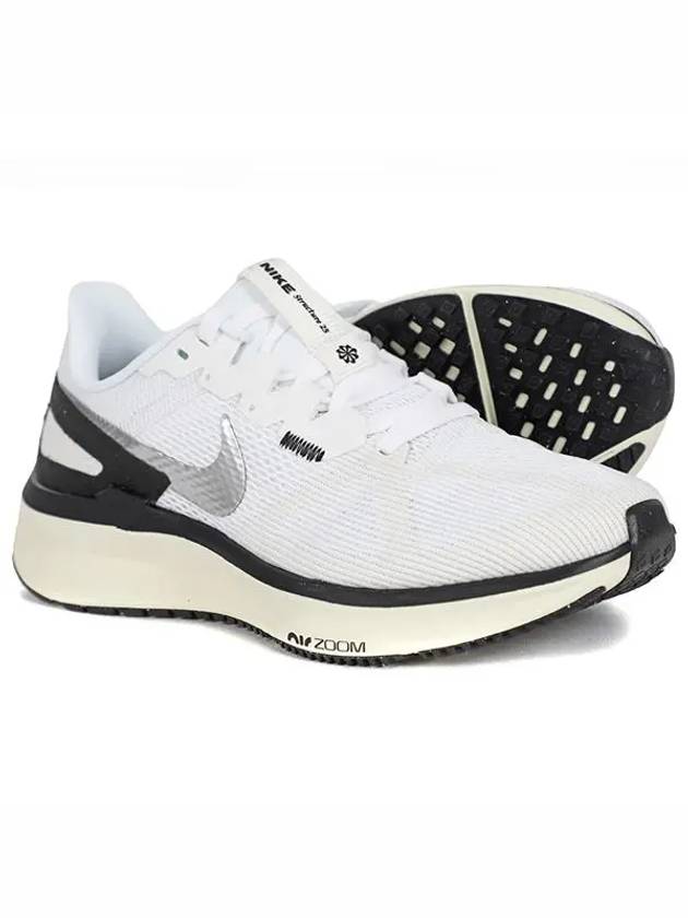 Zoom Structure 25 Low Top Sneakers White Sail Coconut Milk - NIKE - BALAAN 3