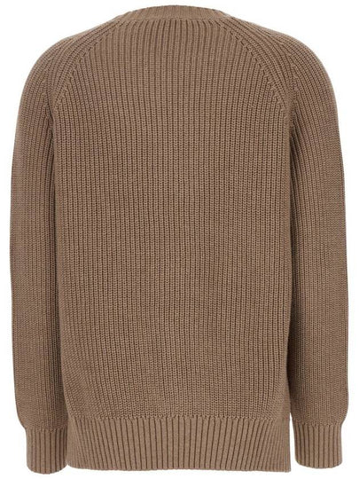 Brown Knit Crewneck Sweater In Cotton And Cashmere Blend Woman - P.A.R.O.S.H. - BALAAN 2