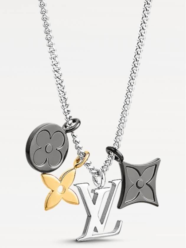 LV Instinct Pendant Necklace Silver - LOUIS VUITTON - BALAAN 6