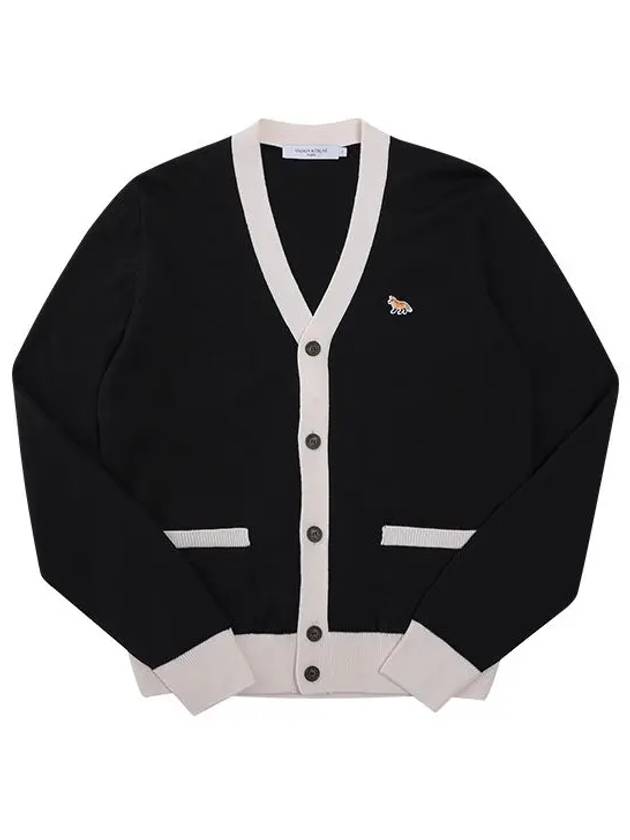 Baby Fox Bicolor Classic Cardigan Black - MAISON KITSUNE - BALAAN 3