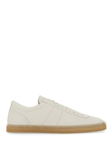 Linoleum Leather Low Top Sneakers White - LEMAIRE - BALAAN 1