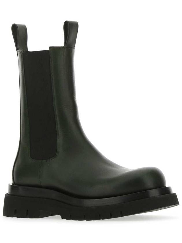 Lug Ankle Chelsea Boots Bottle Green - BOTTEGA VENETA - BALAAN 3