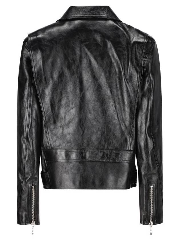 Cabochons Calfskin Biker Jacket Black - CELINE - BALAAN 3