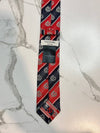 Anchor Stripe Silk Tie Black Red - THOM BROWNE - BALAAN 5