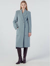 Breasted Handmade Long Double Coat Light Blue - REAL ME ANOTHER ME - BALAAN 3